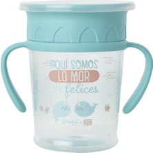 Saro Kulplu 360° Derece Içilebilen Yeşil 6 Ay+ Kulplu Alıştırma Bardağı 270 ml
