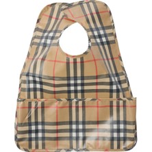 Burberry Wesley Check Bej Ekose Desenli Unisex Çocuk Mama Önlüğü