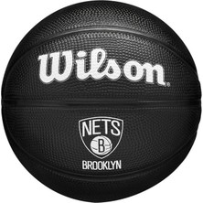 Wilson WZ4017604XB3 Nba Team Rribute Mini Black Br Nets Mini Basketbol Topu