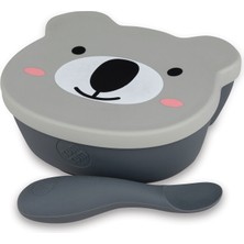 Tumtum Kev Koala Silikon Vakumlu Kapaklı Kase ve Kaşık Seti