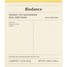 Biodance Radiant Vita Niacinamide Real Deep Mask Aydınlatıcı Yüz Maskesi