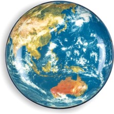 Seletti Cosmic Dinner Earth Asia Porselen Tepsi 32 cm
