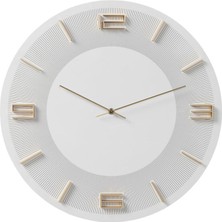 Kare Design Leonardo Beyaz/gold Duvar Saati