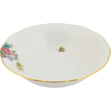 Herend Petite Victoria Desenli Renkli Porselen Kase 17 cm