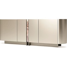 Cattelan Italia Dynasty Titanyum Gri Ahşap Büfe