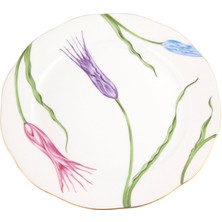 Herend Lale Desenli Renkli Porselen Yemek Tabağı 26 cm