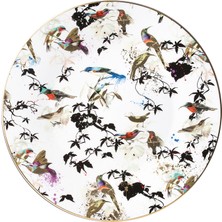 Roberto Cavalli Garden's Birds Kuş Desenli Porselen Servis Tabağı & Supla 32 cm