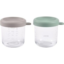 Beaba Sage Green Gazelle Cam Bebek Mama Kavanozu 2'li Set 250 ml