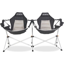 KingCamp Orchid Double Grey Çift Kişilik Salıncaklı Katlanır Kamp Sandalyesi