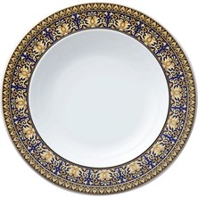 Versace Medusa Mavi Porselen Çukur Tabak 22 cm