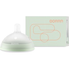 Borrn Antikolik Silikon Değişken Akışlı Yeşil Biberon Emziği