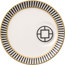 Villeroy & Boch Metrochic Geometrik Desenli Porselen Türk Kahvesi Fincan Tabağı