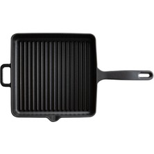 Voeux Kitchenware Elegance Siyah Kare Izgara Döküm Tava 25 cm