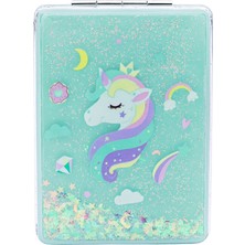 Mini & Kids Unicorn Yeşil Çift Yönlü Kız Çocuk Ayna