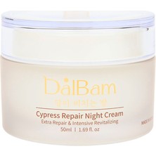 DalBam Cypress Repair Night Cream Onarıcı Nemlendirici Yaşlanma Karşıtı Gece Yüz Kremi 50 ml