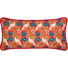 Alpaq Studio Kırmızı Brode Detaylı Yastık 30X60 cm
