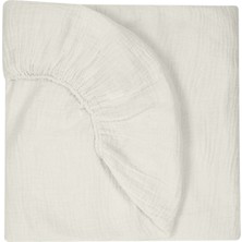 Deux Lapins %100 Pamuk Cotton Grey Lastikli Müslin Bebek Çarşafı