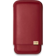 Davidoff Iconic Seri Kırmızı Gold Deri 3'lü 64 Ring Puro Kılıfı