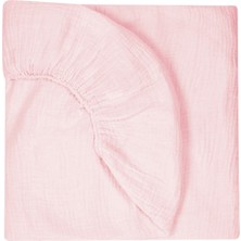 Deux Lapins %100 Pamuk Innocent Pink Lastikli Müslin Bebek Çarşafı