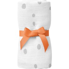 Itsy Bitsy Kids Bird Of Life Gri Dots Müslin Bebek Örtüsü 100 x 100 cm