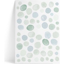 Pop By Gaea Suluboya Dandelion Puantiye Duvar Stickerı