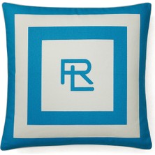 Ralph Lauren Holton Lacivert Beyaz 20X20 cm Dekoratif Yastık