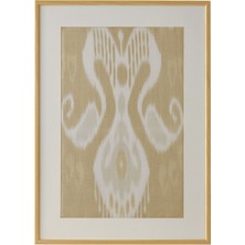 Edizione Living Ipek Ikat Koyu Kumaş Tablo