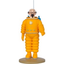 Tintin Tournesol Calculus Cosmonaut Resin Figür Heykelcik