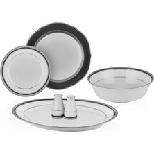Noritake Austin Platinum Porselen 29 Parça 12 Kişilik Yemek Takımı