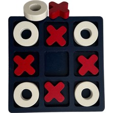 Spika & co Tic Tac Toe Lacivert Kırmızı Beyaz Ahşap Oyuncak