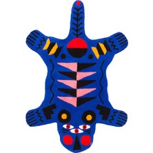 Qeeboo Oggian Blue Panter Çocuk Odası Halı 96 x 150 cm