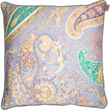 Etro Home Mavi 55X55 cm Dekoratif Yastık