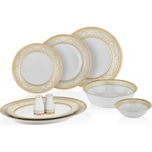 Noritake Glendonald Gold Porselen 54 Parça 12 Kişilik Yemek Takımı