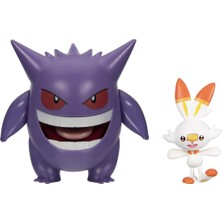 Pokemon Gengar & Scorbunny Battle 2'li Figür Oyuncak