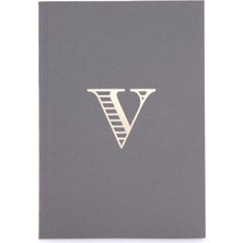Monogram A5 Harf Baskılı Not Defteri