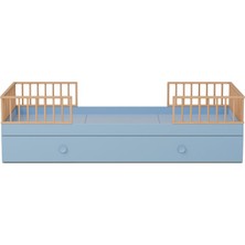 Babywulf Dual Montessori Aqua Yavru Yataklı Çocuk Karyola 90 x 190 cm