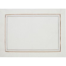 Matis Home Line Elegance 2’li Altın Işlemeli Çift Sıra Nakış Amerikan Servis 35X50 cm