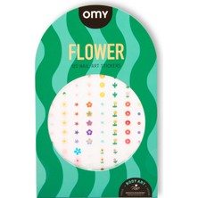OMY Flower Nail Art Kız Çocuk Tırnak Stickerı
