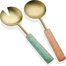 The Mia Duo Çelik 2'li Salata Servis Seti