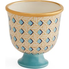 Jonathan Adler Basketweave Seramik Dekoratif Kase