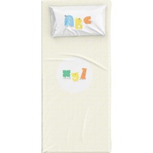Itsy Bitsy Kids Alphabed Pamuk Saten Bebek Çocuk Çarşaf Seti 80 x 140 cm