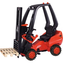 Big Linde Turuncu Siyah 50 kg Taşıma Kapasiteli Oyuncak Forklift