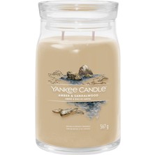 Yankee Candle Amber And Sandalwood Kahverengi Büyük Mum 567 G