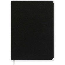 Chapters Vegan Leather Black Kumaş Kaplama Sert Kapak Defter