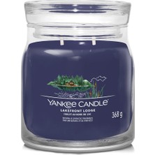 Yankee Candle Lakefront Lodge Mavi Tatlı ve Baharat Kokulu Mum 368 G