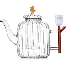 Ichendorf Milano Baykuş Figürlü Cam Teapot