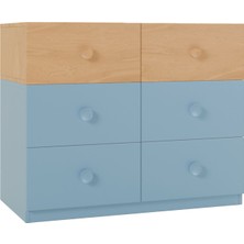 Babywulf Dual Aqua Ahşap Çocuk Şifonyer