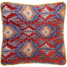 Saloni Ornella Kırmızı Dokuma Kırlent 50 x 50 cm