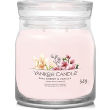 Yankee Candle Pink Cherry And Vanilla Pembe Meyve Kokulu Mum 368 G