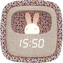 Mobility on Board Billy Clock Gökkuşağı Leopar Masaüstü Saat ve Aydınlatma